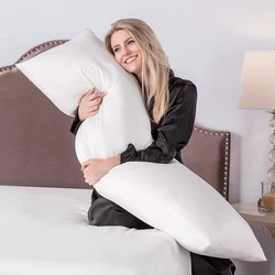 Free delivery 50x152cm cotton twill cushion cover zipper long bed sleeping pillowcase Bedroom Sofa household products