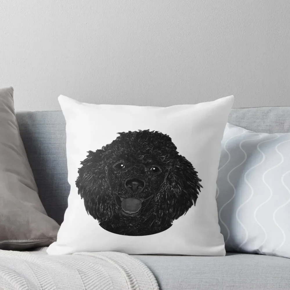 

Cute Black Beautiful Poodle Puppy Throw Pillow Cushions For Sofa Sofa Cushion Pillow Covers Decorative Pillowcases Pillow