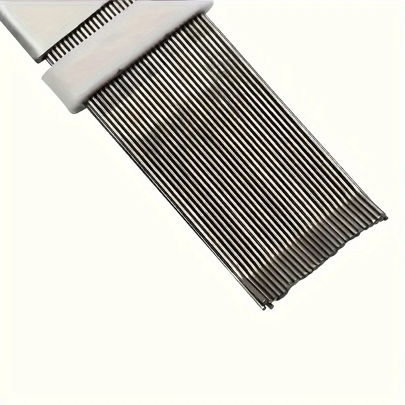 1/2Pcs Air Conditioning Fin Cleaning Comb Stainless Steel Brush Fin Straightener Air Conditioner Cleaning Tool