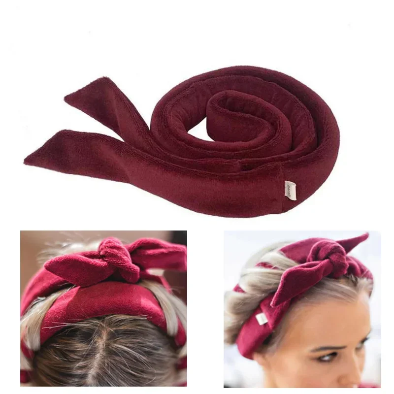 Lazy Hair Rollers Sleeping Soft Curl Bar Wave Formers DIY Hair Styling Tools Heatless Curling Rod Headband No Heat Hair Curlers