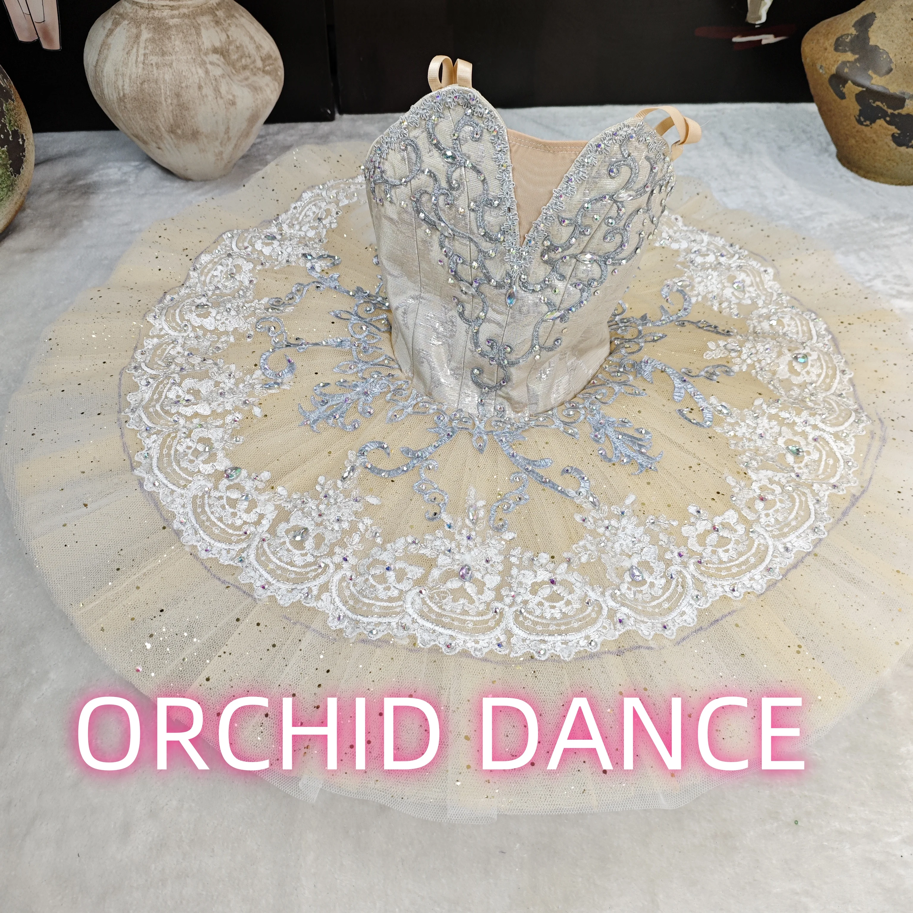 

BT01610 high quality hot selling Unique Design Kids Girls Children Women Adult Performance Wear champange Ballet Tutu Costumes