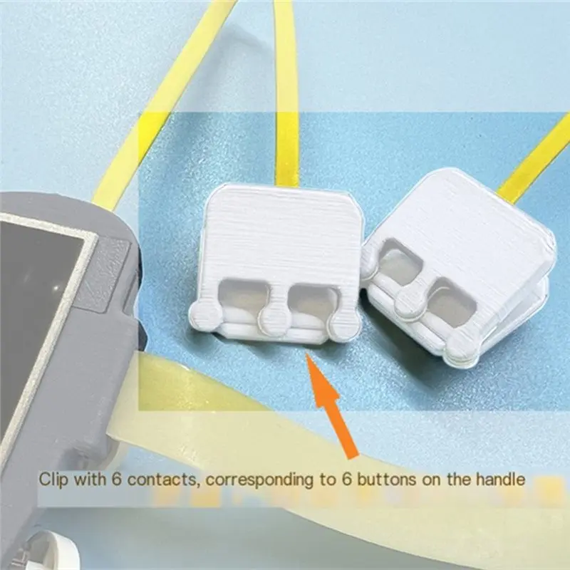 Y44A Rapid Fire Controller for Tablet, 6 Buttons DIY Pulse Continuous Shooting PUBG Gamepad for 12.5-13.5