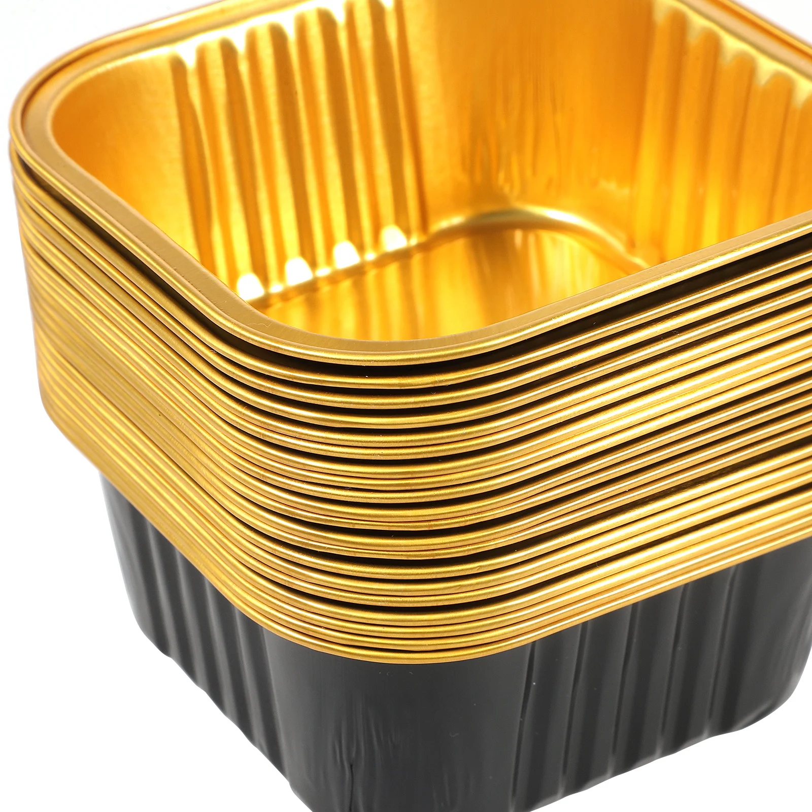 

40Sets Aluminum Foil Boxes Thickened Food Pans for Cooking Baking Bbq Picnic Food Storage Containers Box Foil Boxes