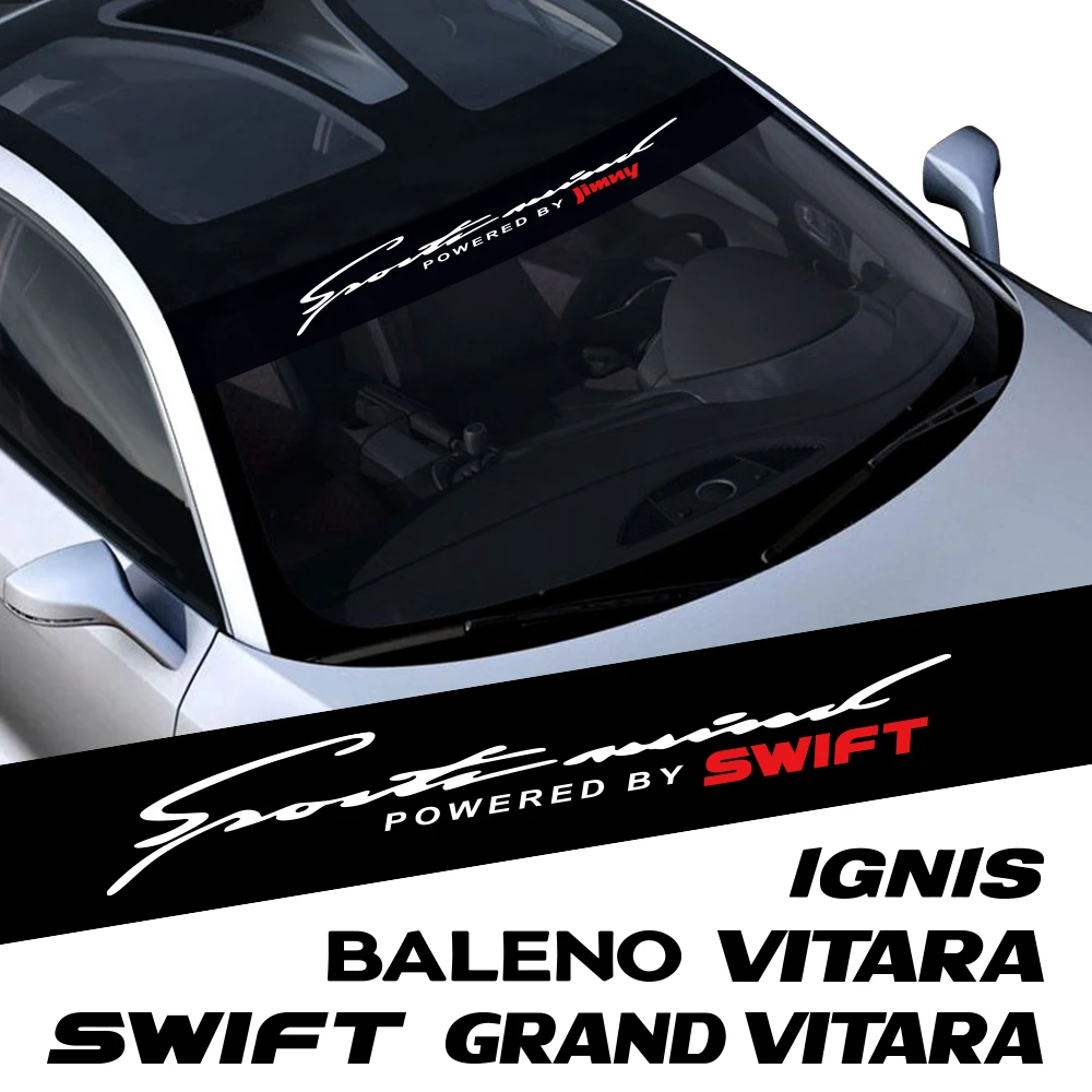 For Suzuki Swift SX4 Jimny Ignis Alto Samurai Baleno Grand Vitara Celerio Ciaz Ertiga Car  Windshield Decal Sticker Accessories