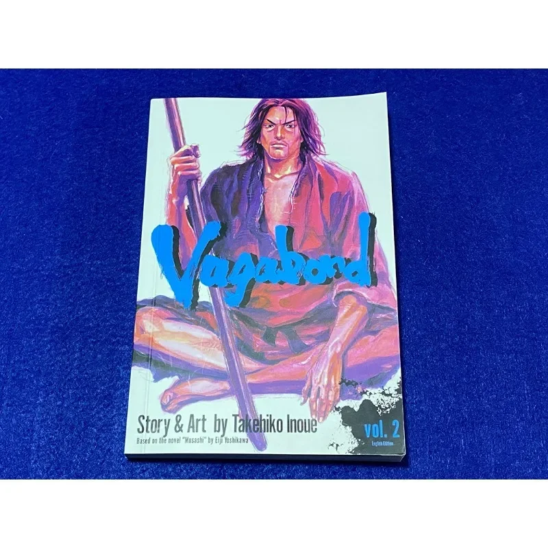 Bande dessinée japonaise japonaise Anime Vagabond Volume 2, YamPain Musashi, Teen Mystery Romance, Manga Ple, New Cleaning, Version anglaise