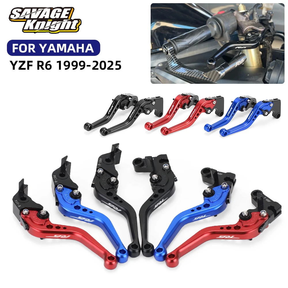 

2024 YZFR6 Motorcycle Adjustable Short Brake Clutch Lever Handle For YAMAHA YZF R6 YZF-R6 1999-2025 YZF-R6S YZF R6S 2006-2009