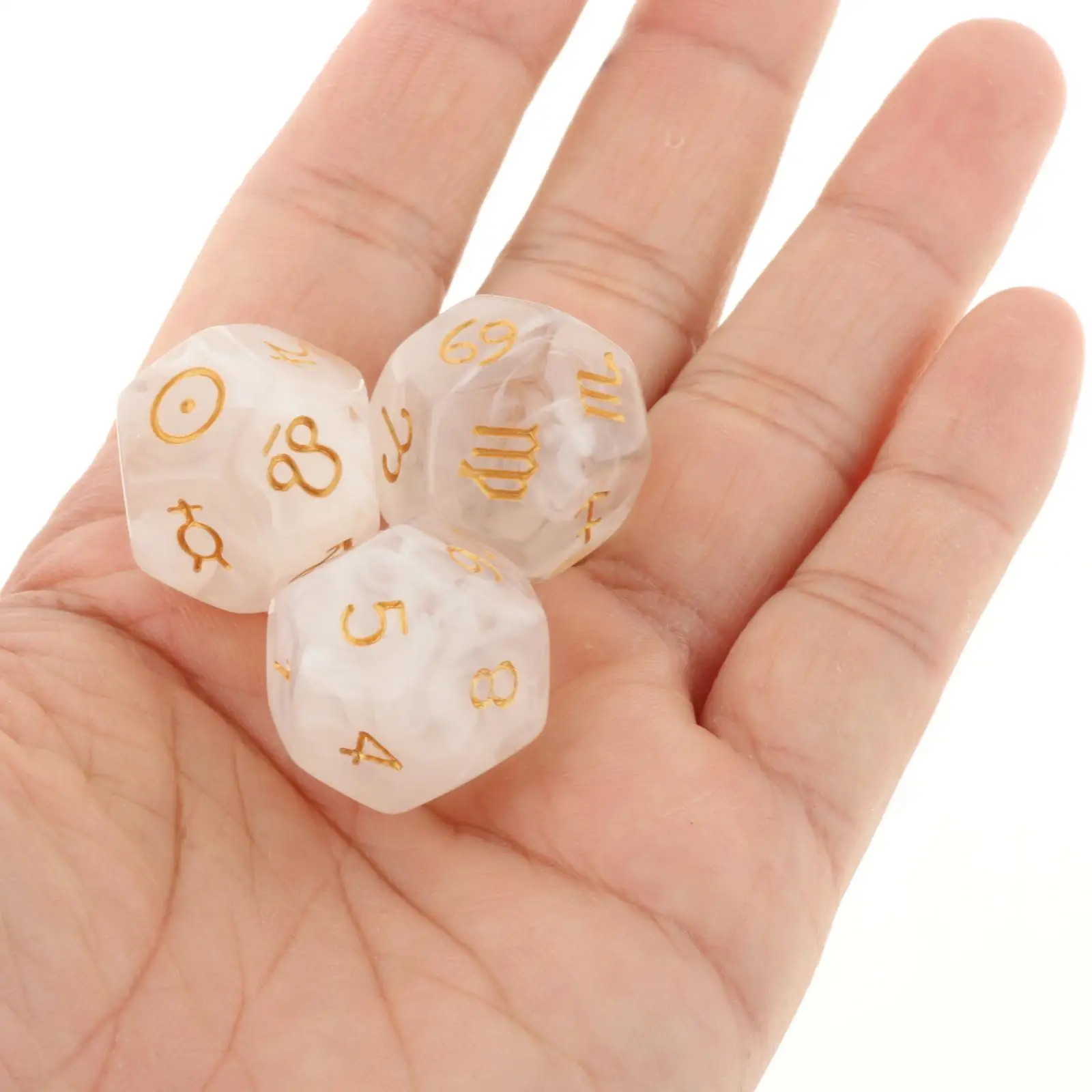 

RPG Nebula Set & Playing Games Polyhedral Set D12,Astrology Board Game Accessories