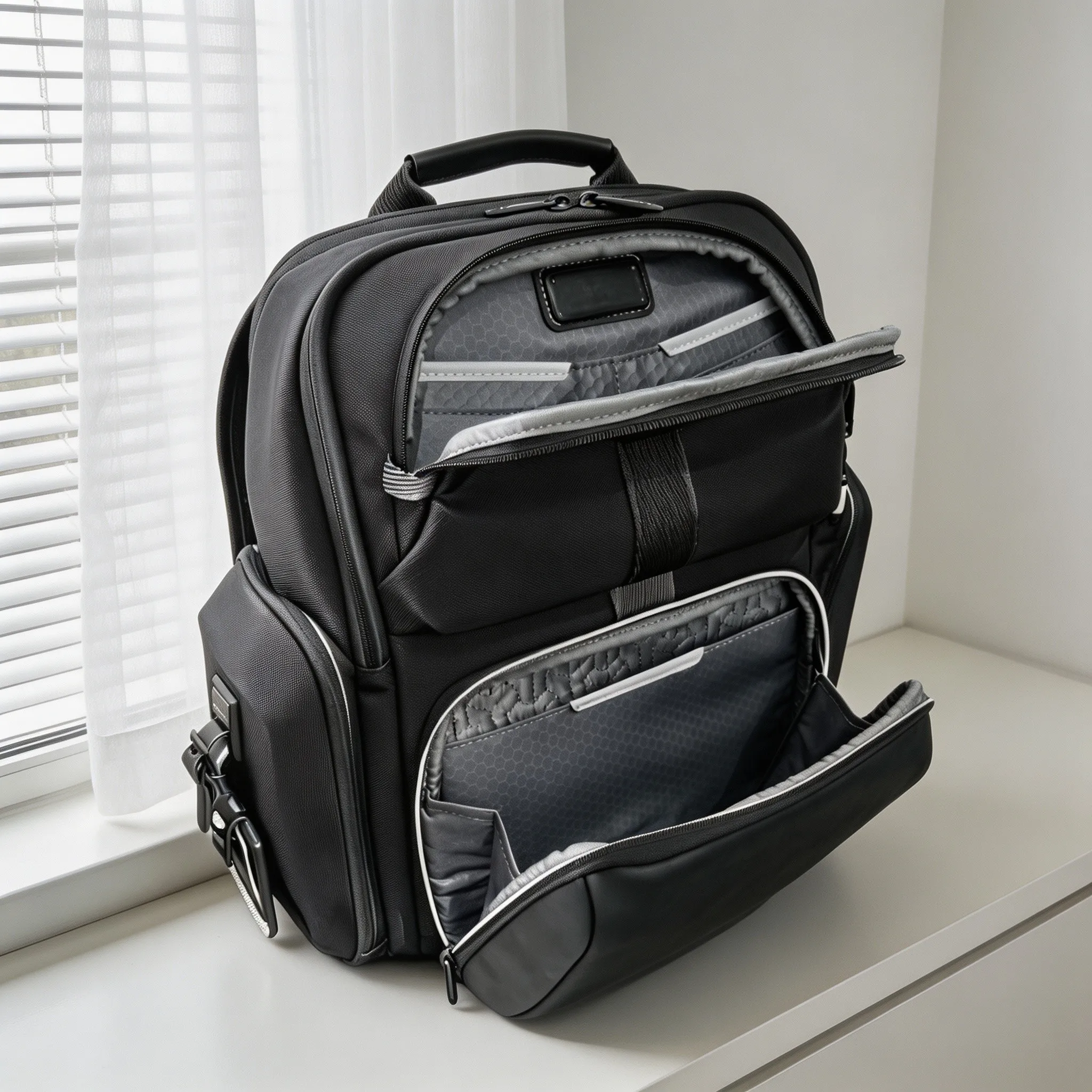 Fashion Ballistic Nylon Backpack for Men, Practical Daypack for School Campus Daily Life