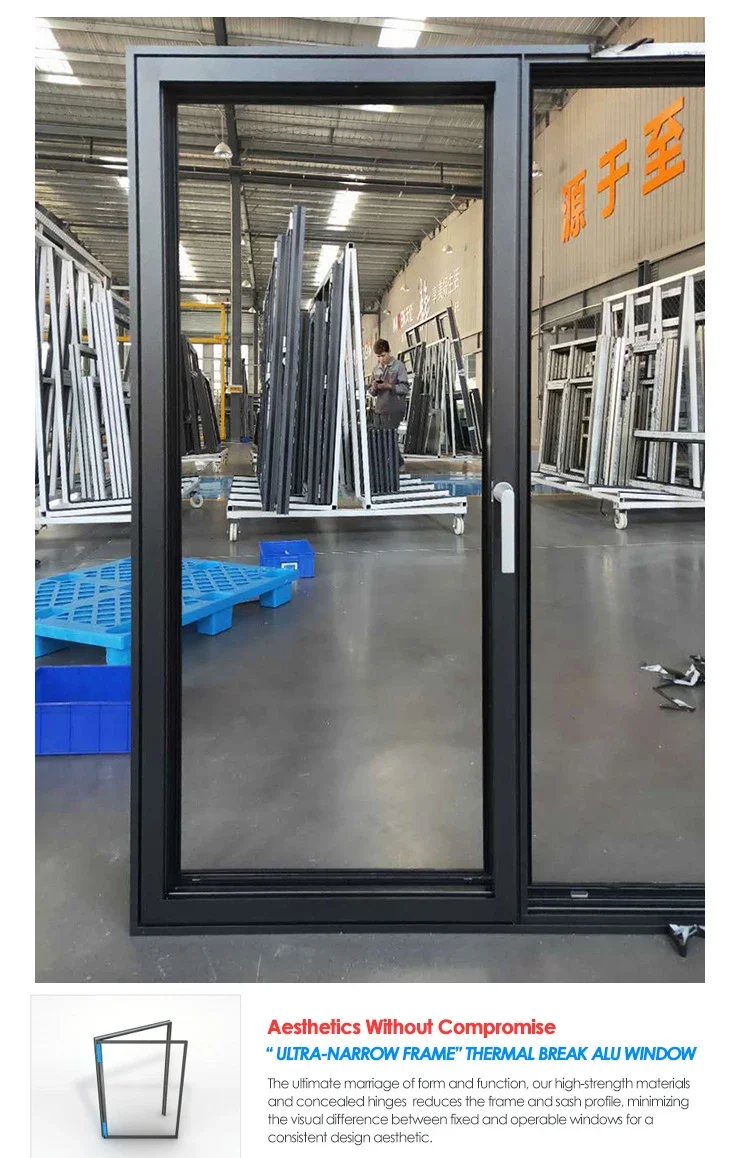 2023  Black colorful Aluminum Windows Aluminum Tilt and Turn Windows