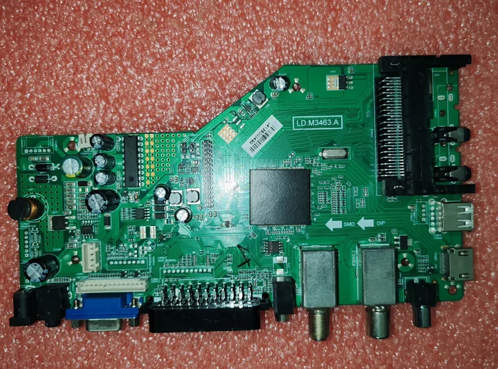 

LD.M3463.A LED three in one TV motherboard for 2 tuner CI SD