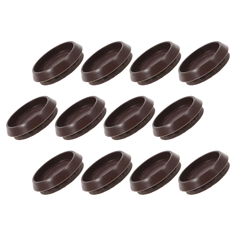 

12 Pcs Caster Cups Anti-slip Furniture Pads for Hardwood Floors Durable Chair Feet Protectors Floor Protection