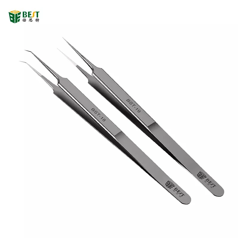 BST-18 BST-19 Stainless Steel Ultra Precision Fingerprint Flying Wire Tweezers Mobile Phone Motherboard Chip Repair Tool