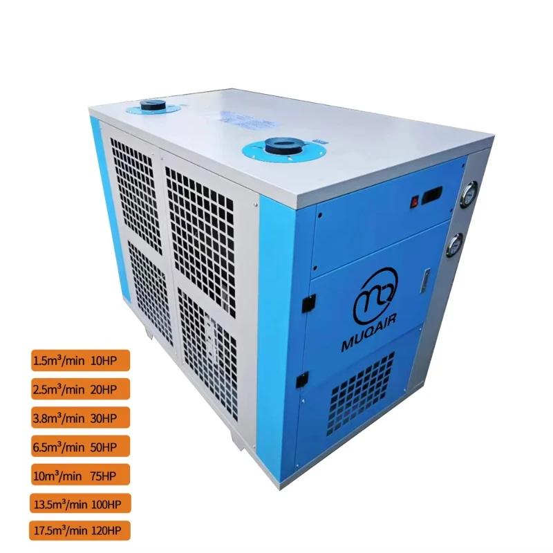 Industrial Air Dryer Refrigerated AC Power Supply Lubrication with Engine and Motor Compressor Air Dryer