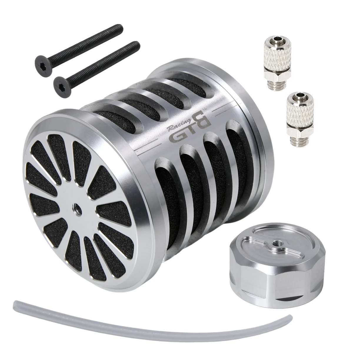 GTBracing Nhôm Lọc Không Khí Bộ Với Nắp Bình Xăng 1/5 RC Xe HPI KM Rovan Baja 5B SS 5SC