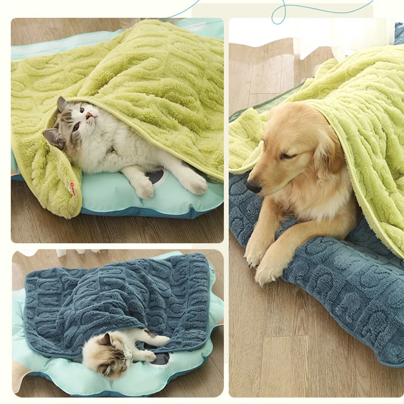 HOOPET Fluffy Pet Blanket Warm Dog Blankets Pet Cat Bed Sheet Comfortable Cushion Sleep Blanket Pet Supplies