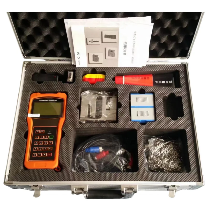 

Handheld Portable Converter Clamp on Probe Best Price Kaifeng MH Handheld Ultrasonic Flowmeter