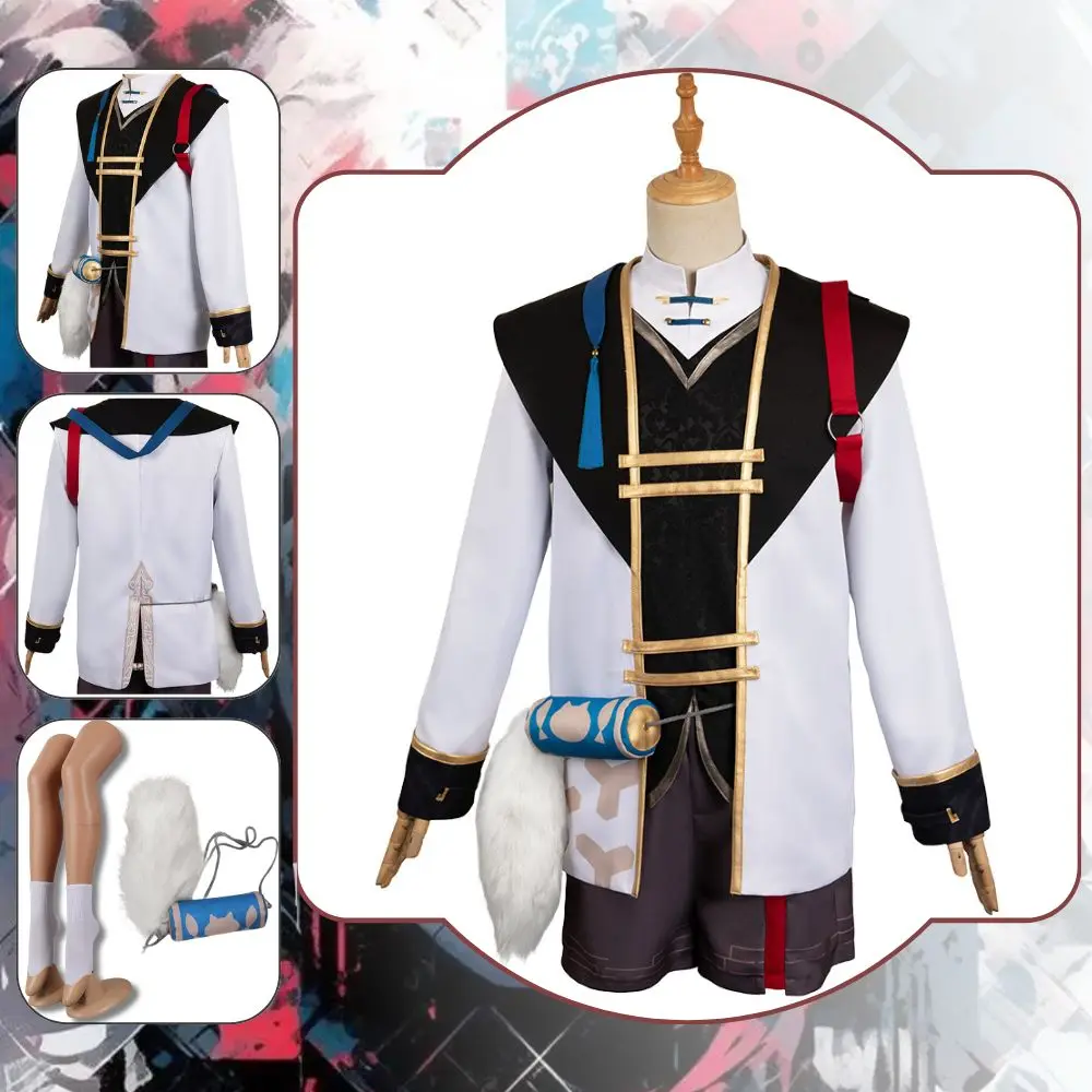 Honkai Star Rail Jing Yuan Cosplay Fantasy Costume Disguise for Men Women Jacket Shorts Comic Outfits Halloween Carnival Suit