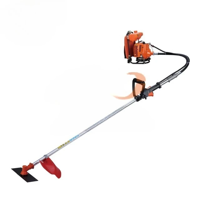 Backpack Grass Trimmer, 51.7cc, 2 Stroke Single Cylinder, Forced Air Cooling, Heavy Duty Industrial Bush Cutting Machine