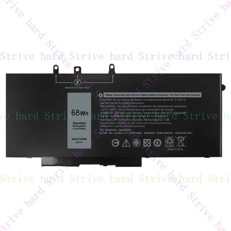 

68Wh GJKNX Battery for Dell Latitude 5480 5580 5490 5590 Series GD1JP 451-BBZG