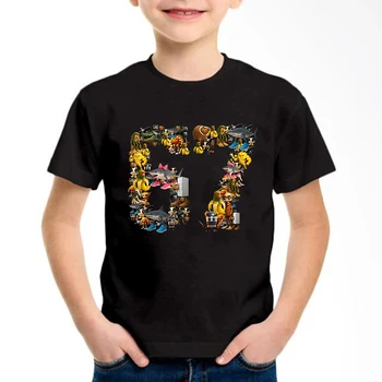 Kids 67 Graphic T-Shirt 3 New Funny Six Seven Italian Brainrot 67 Number Graphic Print T-Shirt Boy/Girl Summer Short Sleeved Kids Comfortable Tshirt Top 3