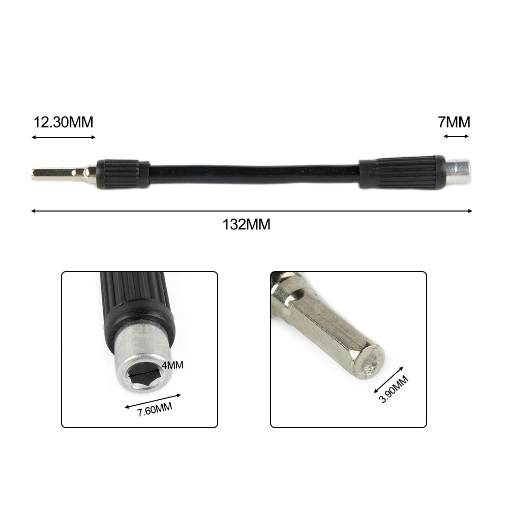 1PC 1/4 Flexible Connecting Shaft Screwdriver Extension Drill Bit Holder Connect Link For General Formula Hand Drill Chuck