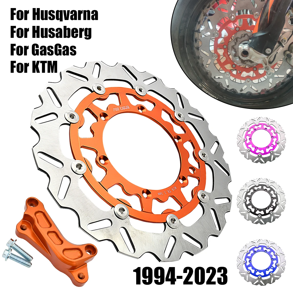 

Motocross 320mm Front Brake Float Disk For KTM XC XCF XCW SX SXF EXC EXCF TPI Six Days For Husqvarna FE TE For GasGas 1994-2023