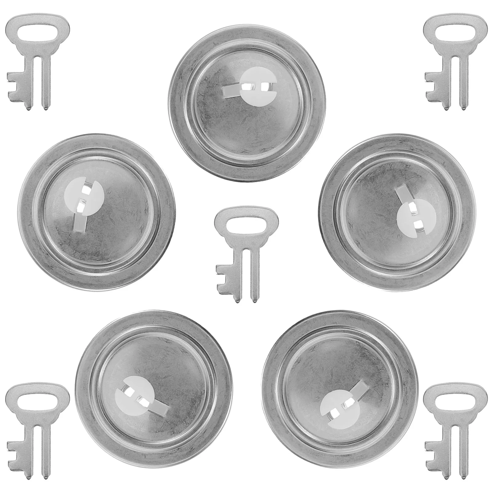 Tapones para hucha con cerradura, tapones seguros para hucha, cubiertas inferiores de repuesto de fácil acceso, tapas para tarros de ahorro de monedas para el hogar, 5 uds.