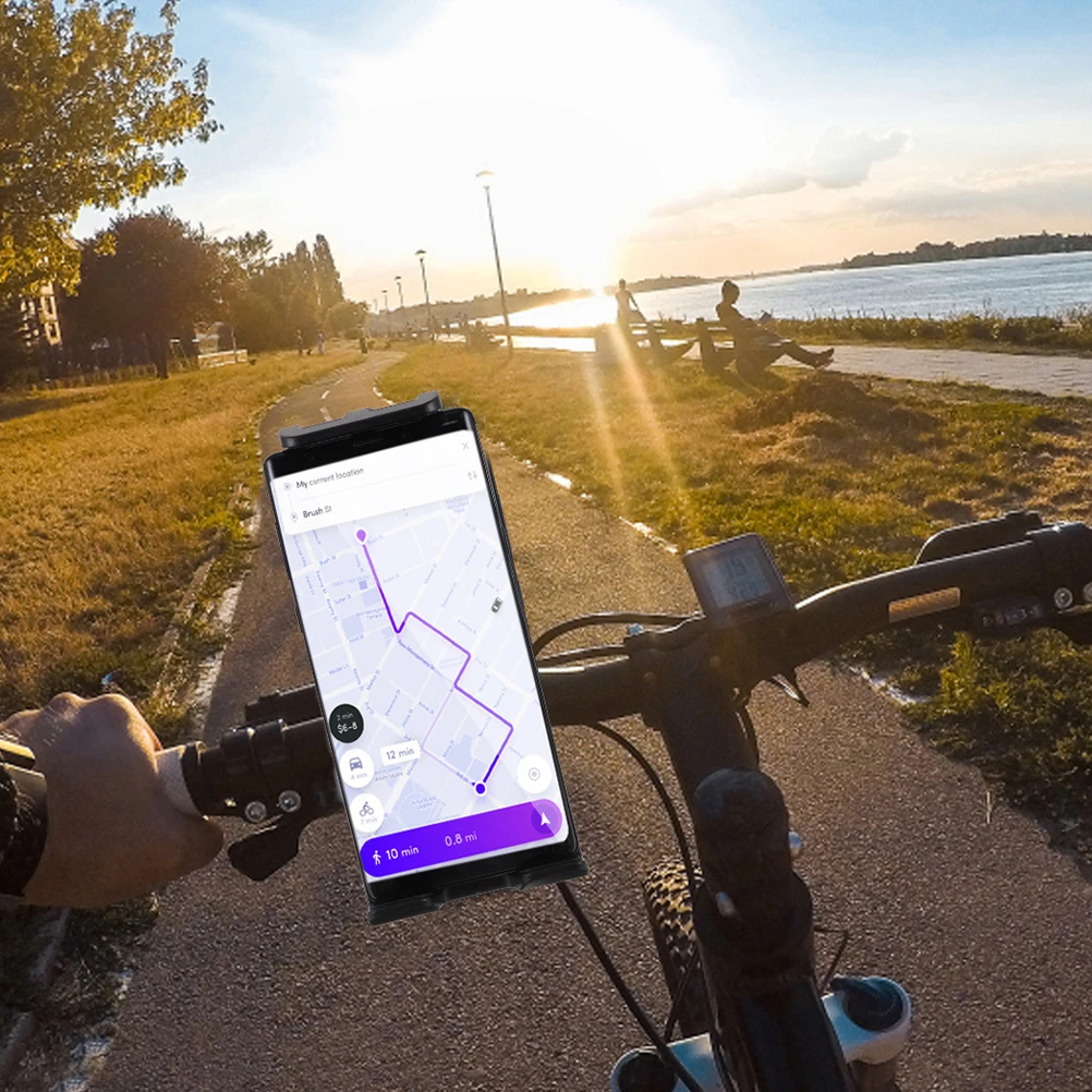 

2 Pcs Mobile Phone Holder Handlebar Clip Cell Mount Bike Bracket Bicycle Riding Cycling Navigation Motorcycle