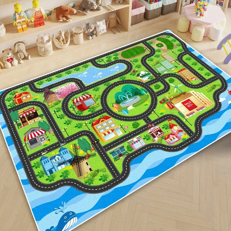 Dywanik do zabawy dla dzieci – miękka mata podłogowa do pokoju dziecięcego, salonu, antypoślizgowy dywan do gier, wystrój domu