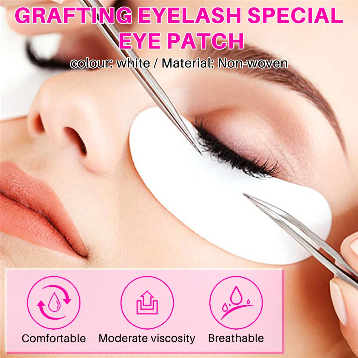 50 paia di Extension ciglia sotto i cuscinetti per gli occhi in Gel toppe in tessuto Non tessuto Make-Up