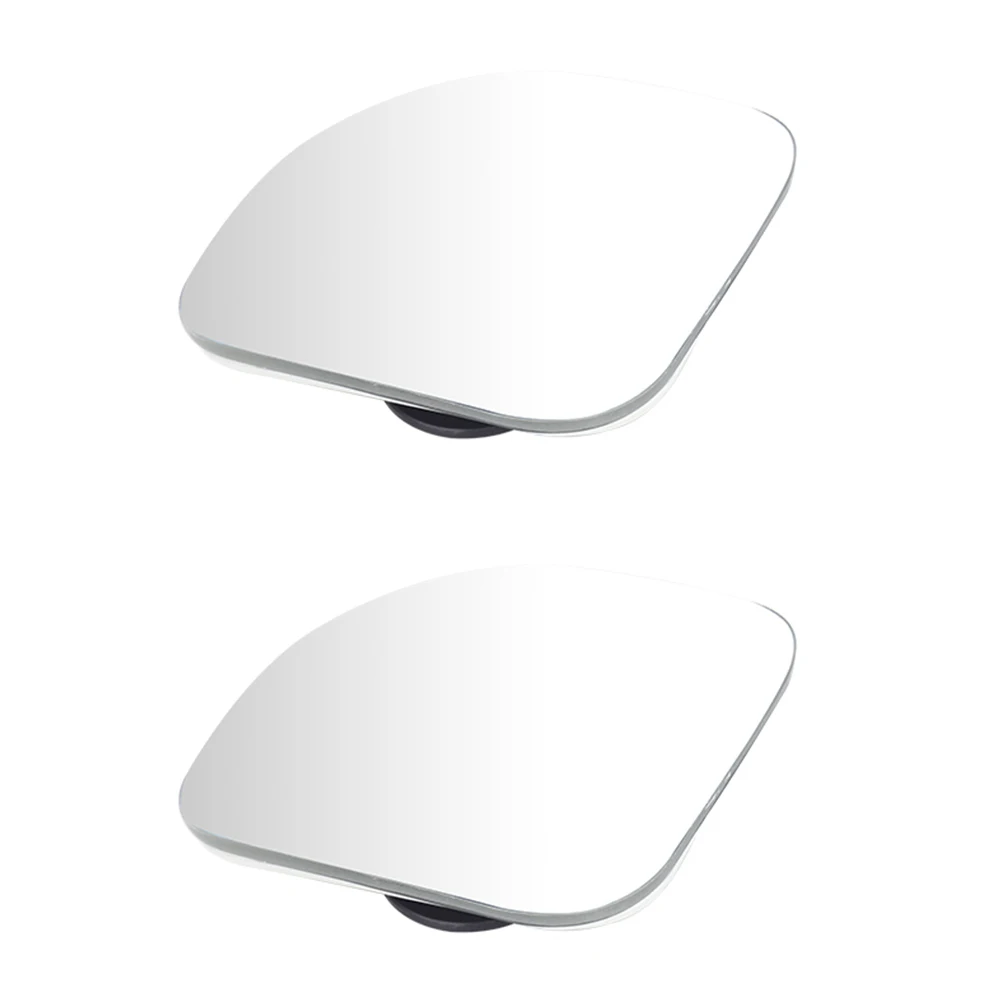 2Pcs Frameless Auxiliary Rearview Mirror Car Blind Spot Mirror HD Glass Convex Wide Angle Rimless Mirrors for Parking Reversing
