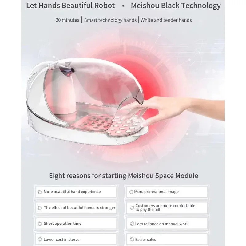 

2025 Smart Beauty Hand Tools Nail Manicurism Care Space Capsule Whitening Tender Hand Red & Blue Light Regeneration Cabin