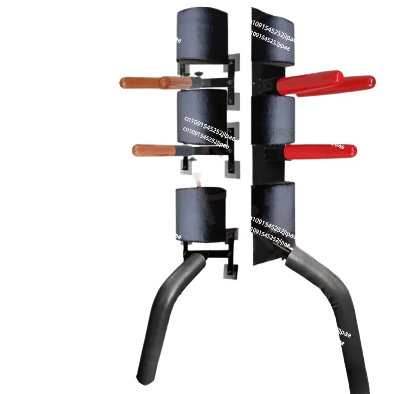 

Add Leg Sweeping Function Wall-mounted Spring Pile, Wing Chun Wooden Pile, Simple Jeet Kune Do Wooden Pile, Bamboo Pile