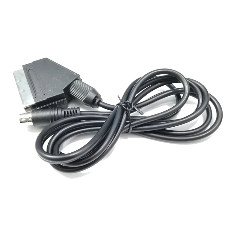 Cable adaptador SCART OFC RGB/RGBS 1,8 m para consola juegos MD2, Cable Scart RGB 9 pines V Pin/C Pin, consola