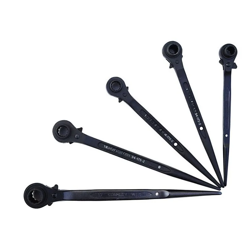 

Metric pointed tail ratchet dual-purpose socket wrench, extended handle chrome vanadium steel hardened