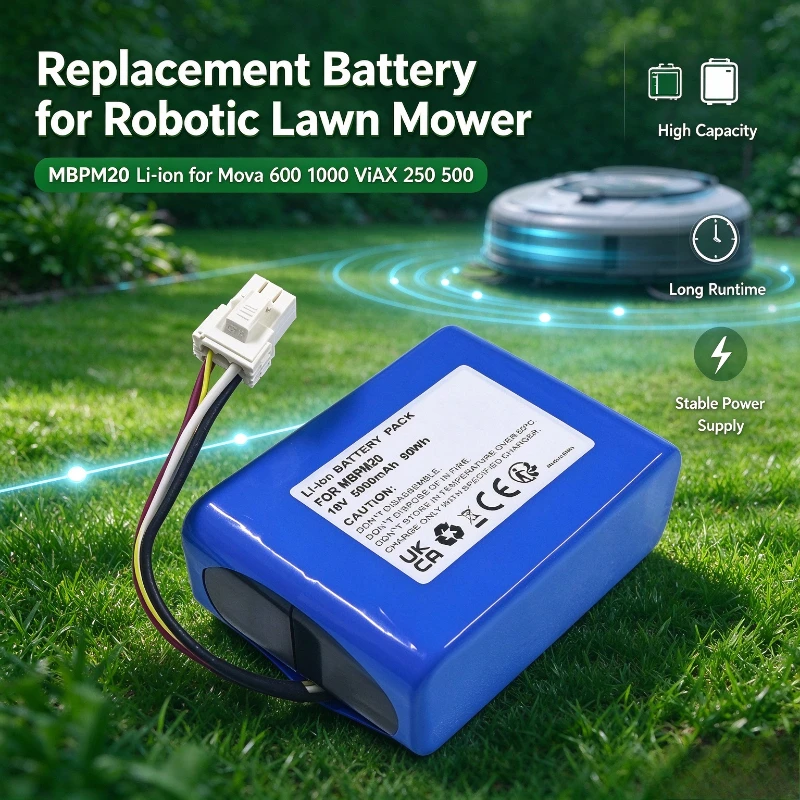 MBPM20 Li-ion Replacement Battery Compatible with Mova 600 1000 ViAX 250 500 Robotic Lawn Mower Robot Mower