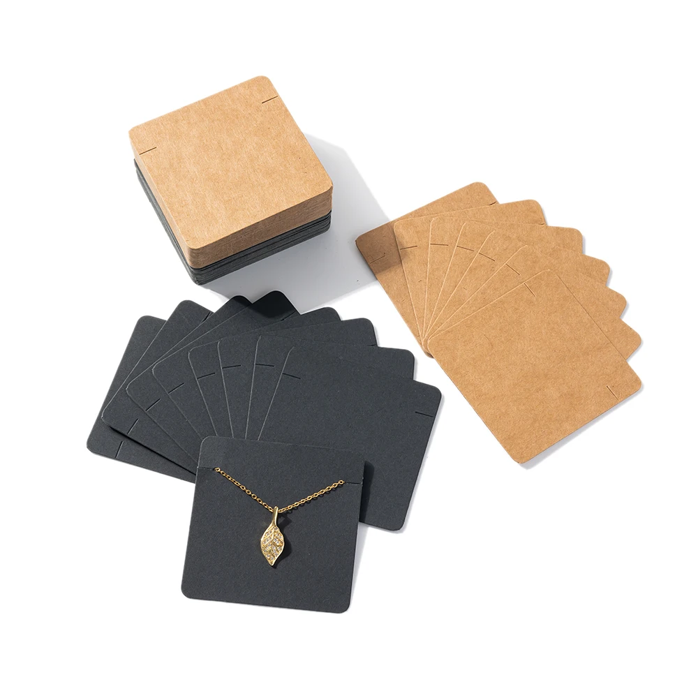 50pcs Paperboard Earrings Necklaces Display Cards for Bracelets Jewelry Making Packaging Accessories Supplies Small Businesses