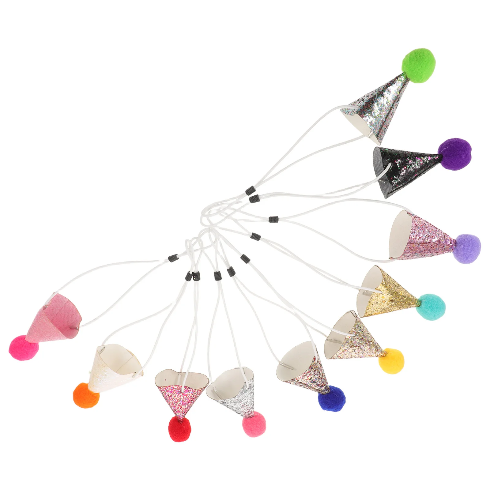 애완동물 생일 파티 모자 세트 이미지