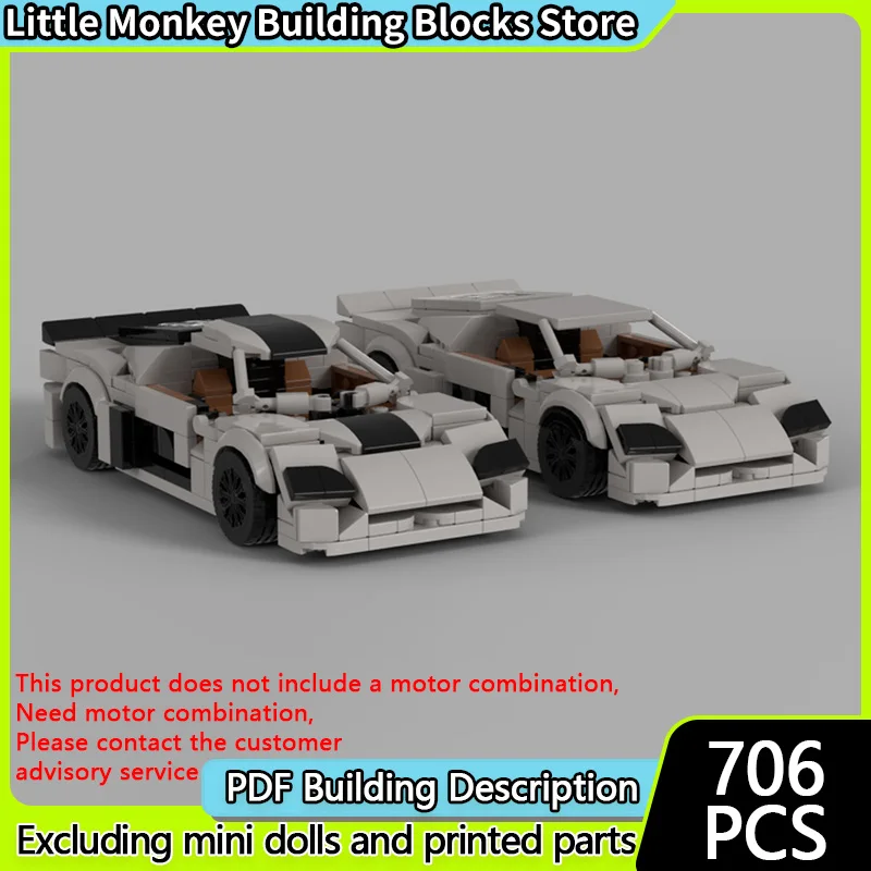 

Speed Racing Car Model MOC Building Bricks Ultimate Aero Hypercar Modular Technology Children Holiday Gifts Assemble Toys Suit
