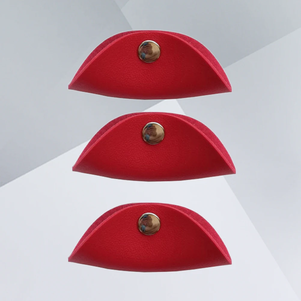 

3 pcs Cable Winder Earphone Organizer Pu Cord Keeper Wire Holder For Usb Mp3 Computer Cords Travel School