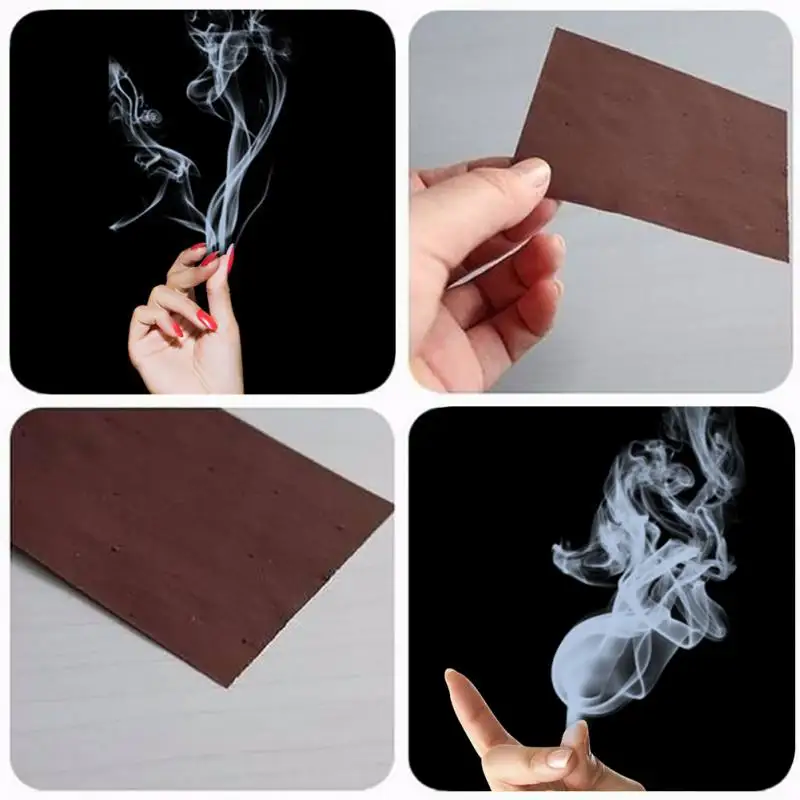 5PCS Magic Props 10*7cm Hand Rub Smoke Paper Funny Children Adult Interactive Game Prop Magic Trick Smokes Surprise Prank Joke