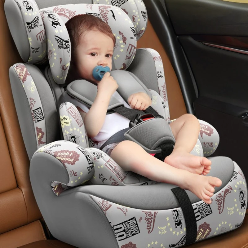 EG82 Factory Direct Baby Car Seat, Portable Child Safety Booster, Universal Seat for 9 Months to 12 Years, Adjustable