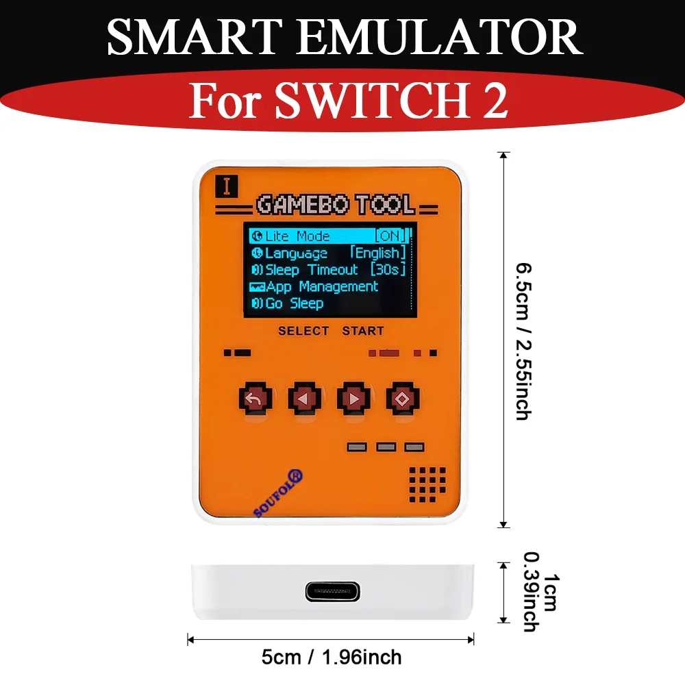 5Colors High-Definition Intelligent Simulator For All-mibo NFC Pixl Rechargeable Emulator For Switch2/NS/WiiU/3DS Game Accessory