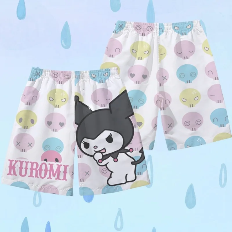 

MOTO-2025 Новые детские пляжные штаны, летние милые шорты с героями мультфильмов, 3D-печать