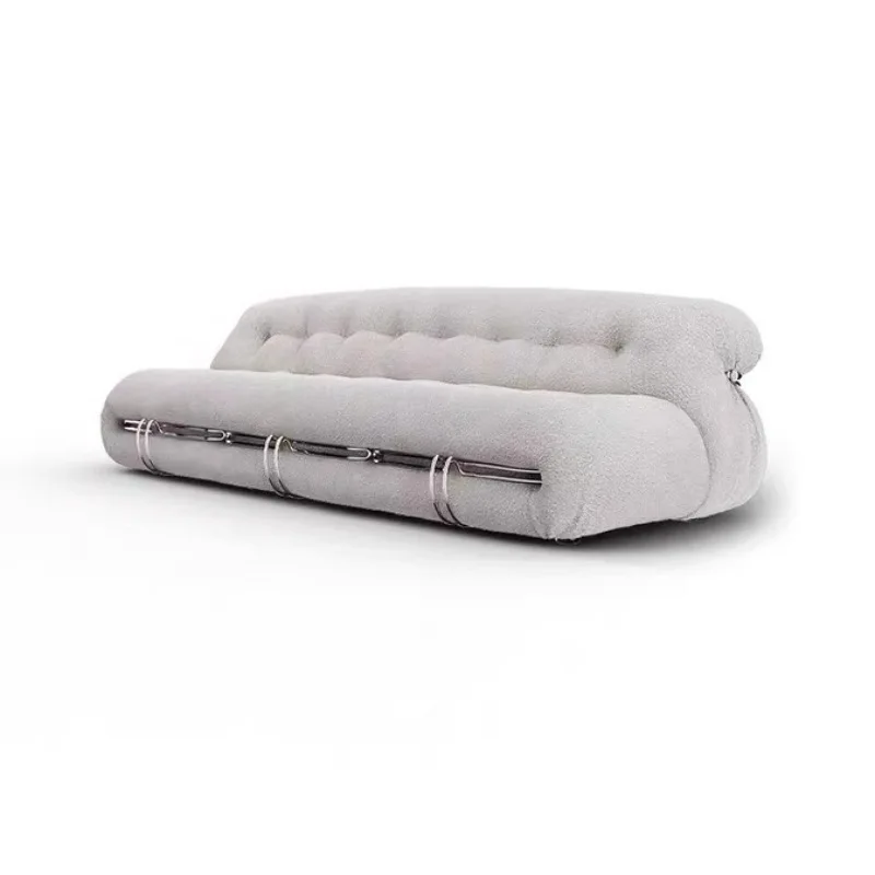 

-For Italian Designer Sofa Fabric Living Room Sofa Set Unit Cream Style for Quiet Wind for Living Room Furniture Sofa&