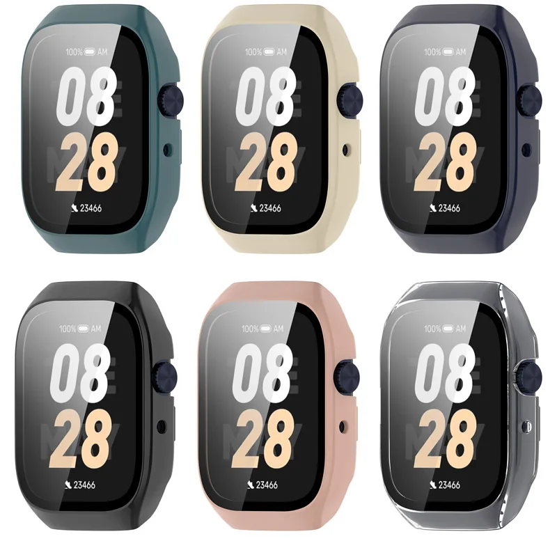 Glass+cover For Mibro Watch T2 Straight Edge All-Around Screen SmartWatch Protector Hard PC Bumper Watch Accessories view 3