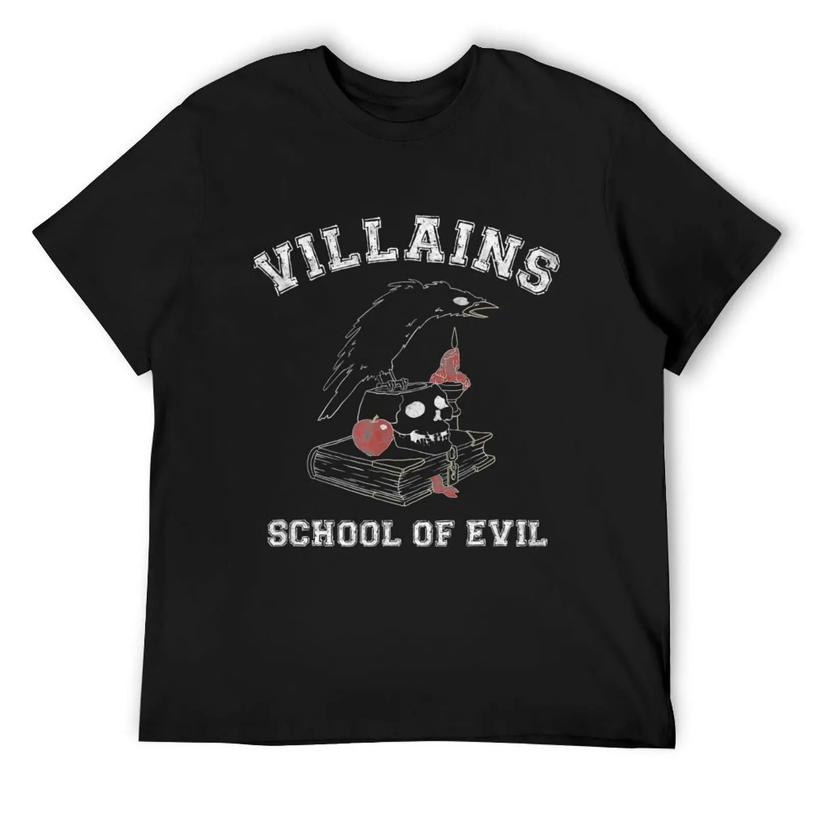 Villains Collegiate Villains School Of Evil T-Shirt Blouse blue archive t shirts for men cotton