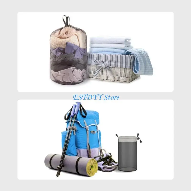 

G6DE 3Pcs Mesh Stuff Sacks Drawstring Bag Net Bags Drawstring Mesh Bags for Outdoor