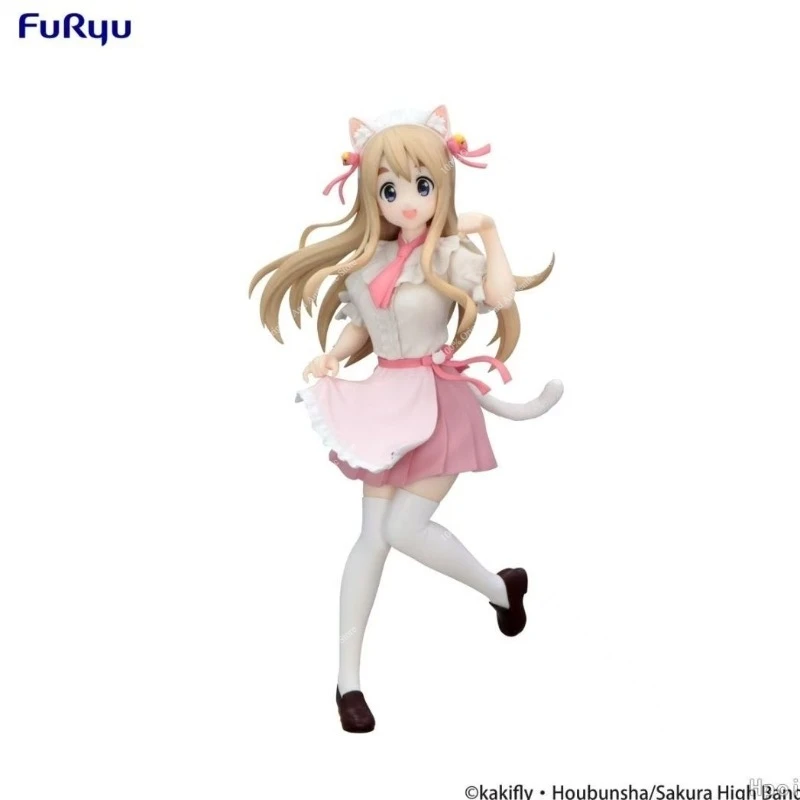 Auf Lager 100% Original FuRyu Trio-Try-iT K-ON! Kotobuki Tsumugi Katzenohr-Version 21cm Anime-Figur Sammlerstück Deko-Geschenk – Detail 5