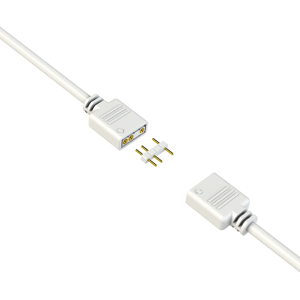 PC 라이트 스트립 팬용 ARGB 스플리터, 익스텐션 케이블 동기화, 인장 저항 커넥터, 1-2/3/4 마더보드, 5V, 3 핀